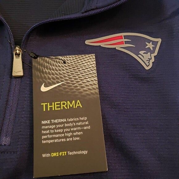 Nike NFL New England Patriots Therma Half Zip Jacket Men's M AO3168-419 - Picture 7 of 7